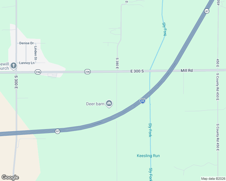 map of restaurants, bars, coffee shops, grocery stores, and more near 3139 South 380 East in Anderson