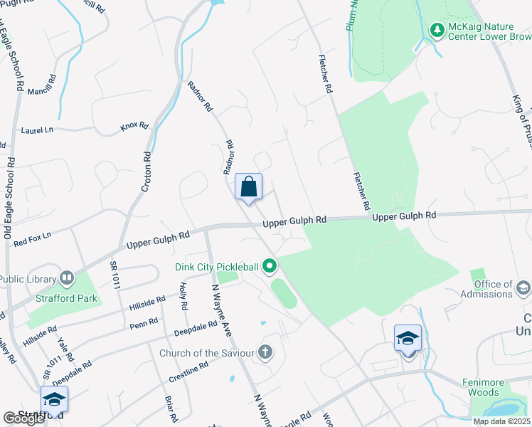 map of restaurants, bars, coffee shops, grocery stores, and more near 929 Fairview Avenue in Wayne
