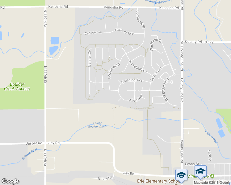 map of restaurants, bars, coffee shops, grocery stores, and more near 1486 Allen Avenue in Erie