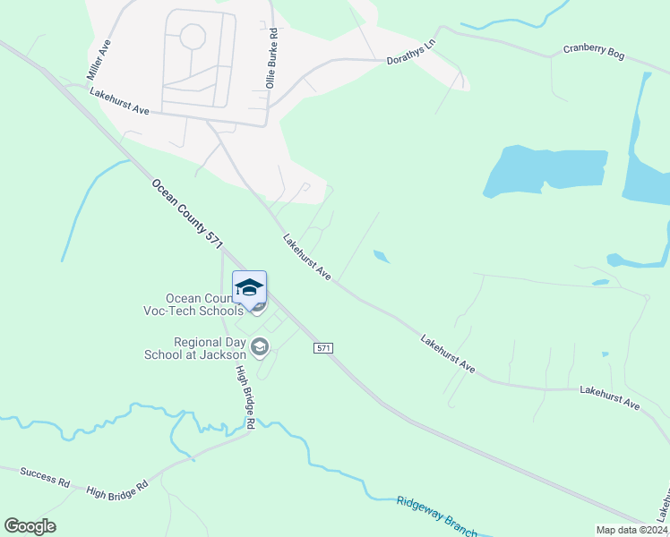 map of restaurants, bars, coffee shops, grocery stores, and more near 885 Lakehurst Avenue in Jackson Township