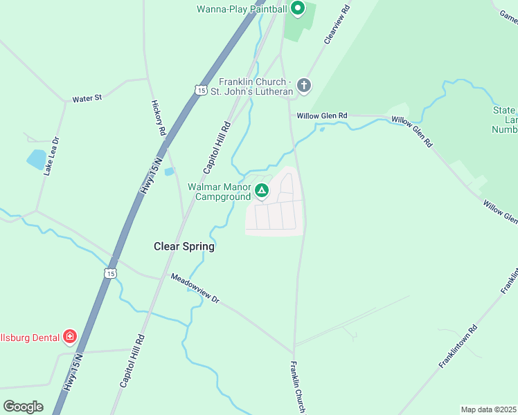 map of restaurants, bars, coffee shops, grocery stores, and more near 68 Walmar Manor in Dillsburg