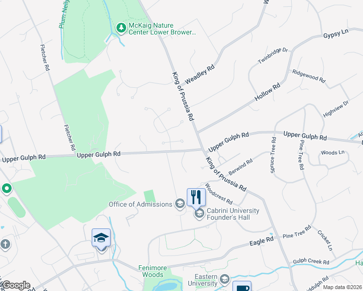 map of restaurants, bars, coffee shops, grocery stores, and more near 4 Ringneck Lane in Wayne