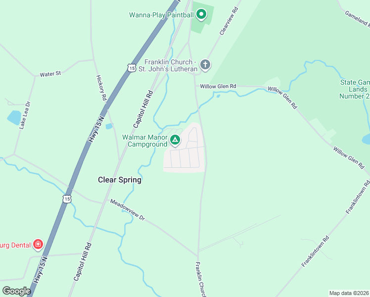 map of restaurants, bars, coffee shops, grocery stores, and more near 23 Walmar Manor in Dillsburg