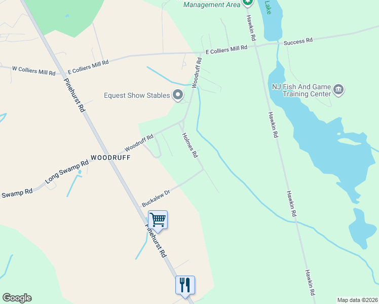 map of restaurants, bars, coffee shops, grocery stores, and more near 12 Holmes Road in Plumsted