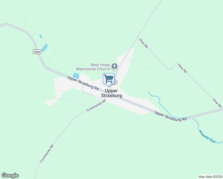 map of restaurants, bars, coffee shops, grocery stores, and more near in Upper Strasburg