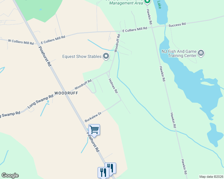 map of restaurants, bars, coffee shops, grocery stores, and more near 12 Holmes Road in Plumsted