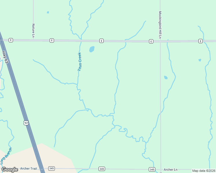 map of restaurants, bars, coffee shops, grocery stores, and more near 29575 State Highway E in La Plata