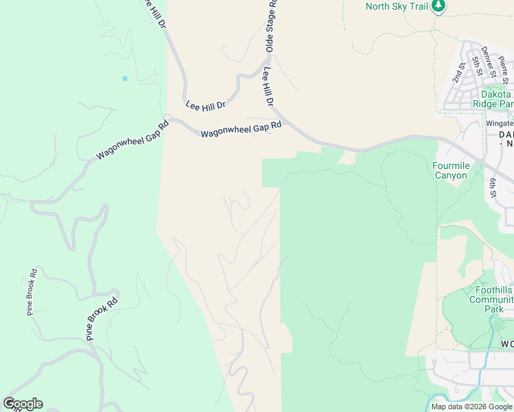 map of restaurants, bars, coffee shops, grocery stores, and more near 1280 North Cedar Brook Road in Boulder