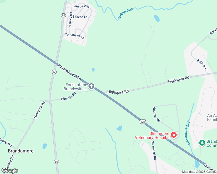 map of restaurants, bars, coffee shops, grocery stores, and more near 887 Highspire Road in Chester County