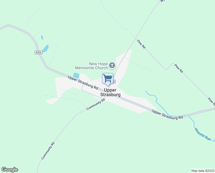 map of restaurants, bars, coffee shops, grocery stores, and more near 10113 Mountain Road in Orrstown