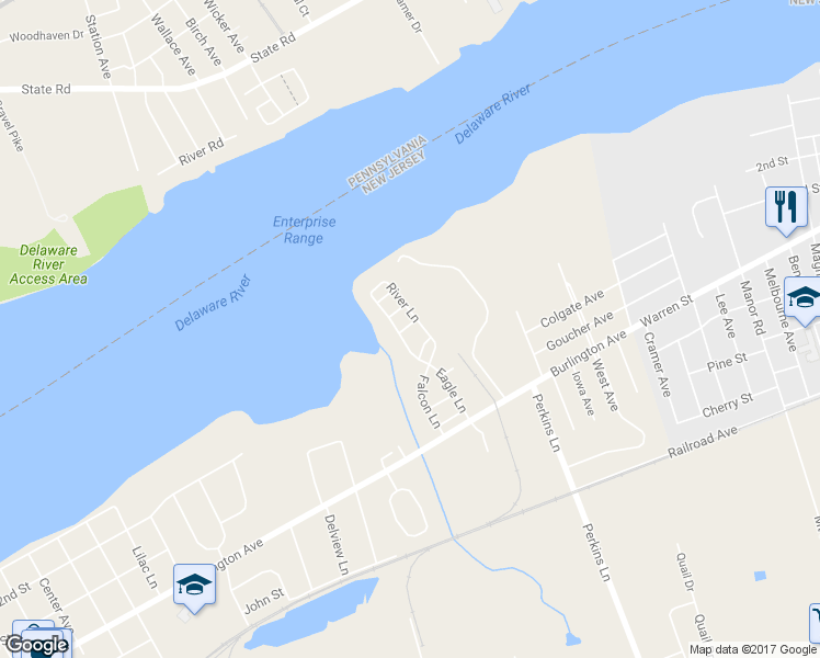 map of restaurants, bars, coffee shops, grocery stores, and more near 16 Teal Court in Riverside