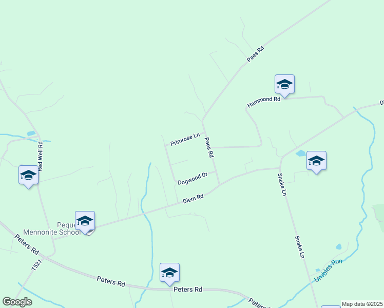 map of restaurants, bars, coffee shops, grocery stores, and more near 5151 Laurel Lane in New Holland