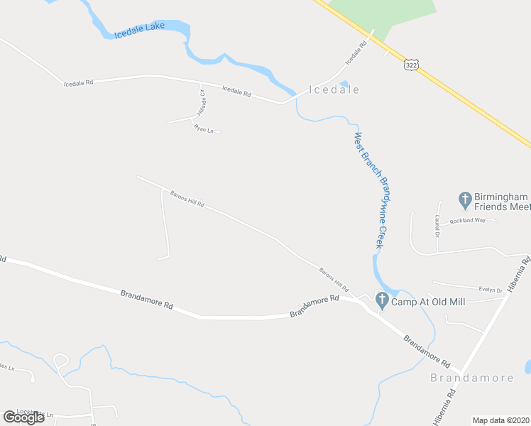 map of restaurants, bars, coffee shops, grocery stores, and more near 159 Barons Hill Road in Honey Brook