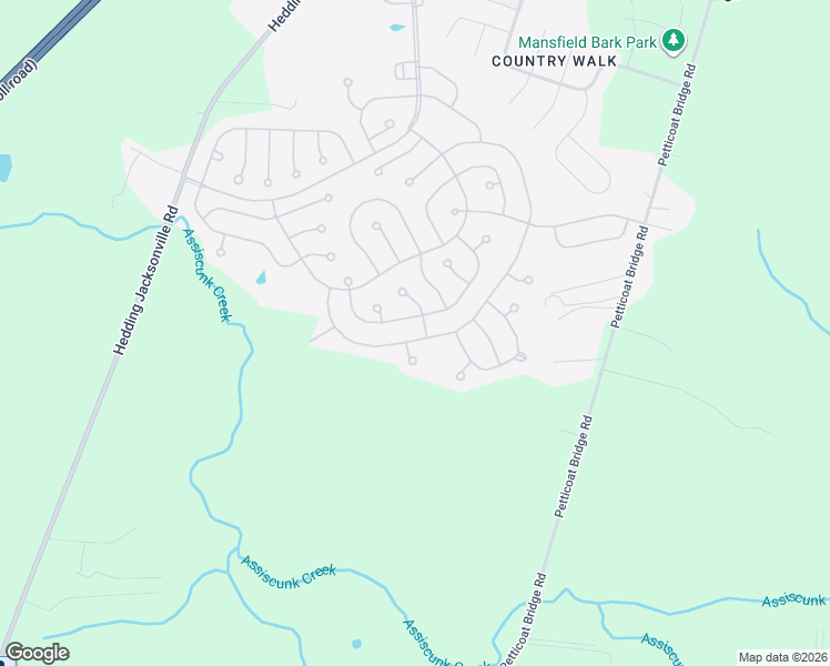 map of restaurants, bars, coffee shops, grocery stores, and more near 1 Covered Bridge Lane in Mansfield