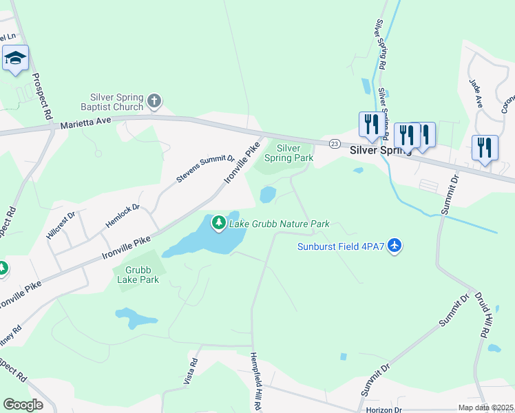 map of restaurants, bars, coffee shops, grocery stores, and more near 3760 Purple Lake Drive in Columbia
