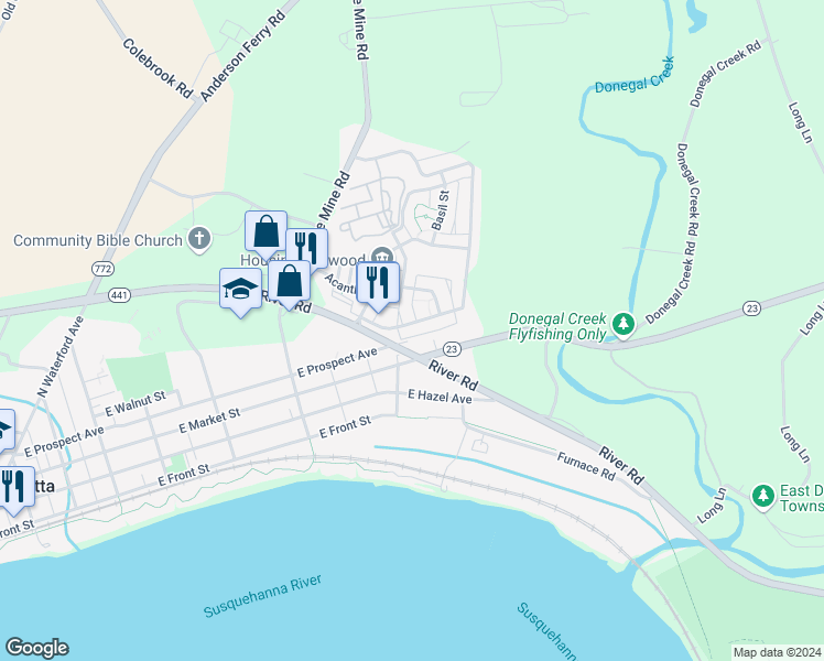 map of restaurants, bars, coffee shops, grocery stores, and more near 140 Honeysuckle Drive in Marietta