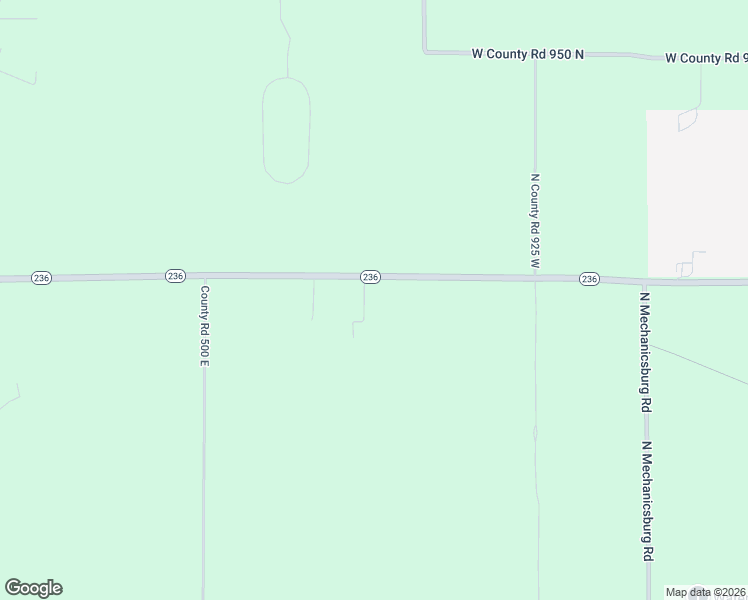 map of restaurants, bars, coffee shops, grocery stores, and more near 9613 Indiana 236 in Middletown