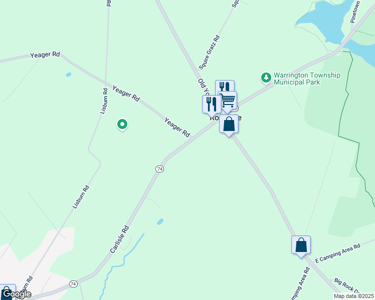 map of restaurants, bars, coffee shops, grocery stores, and more near 7570 Carlisle Road in Wellsville