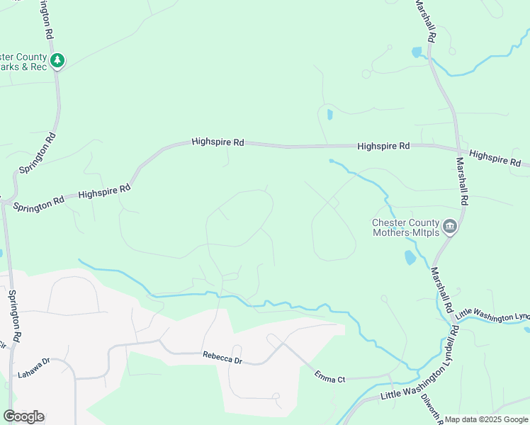 map of restaurants, bars, coffee shops, grocery stores, and more near 213 Patriot Lane in Downingtown