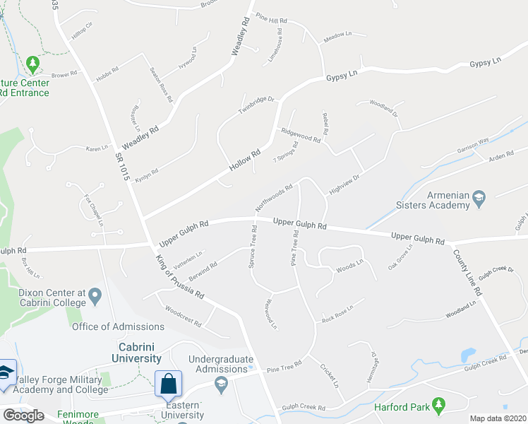 map of restaurants, bars, coffee shops, grocery stores, and more near 4 Northwoods Road in Wayne