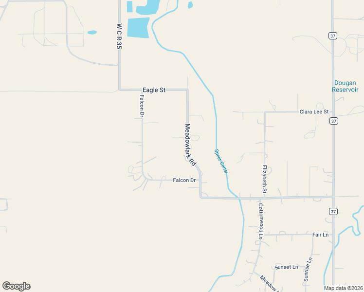 map of restaurants, bars, coffee shops, grocery stores, and more near 4241 Meadowlark Road in Fort Lupton