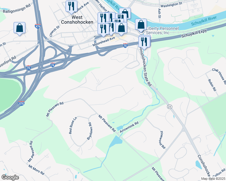 1351 Valley Road, Villanova PA Walk Score