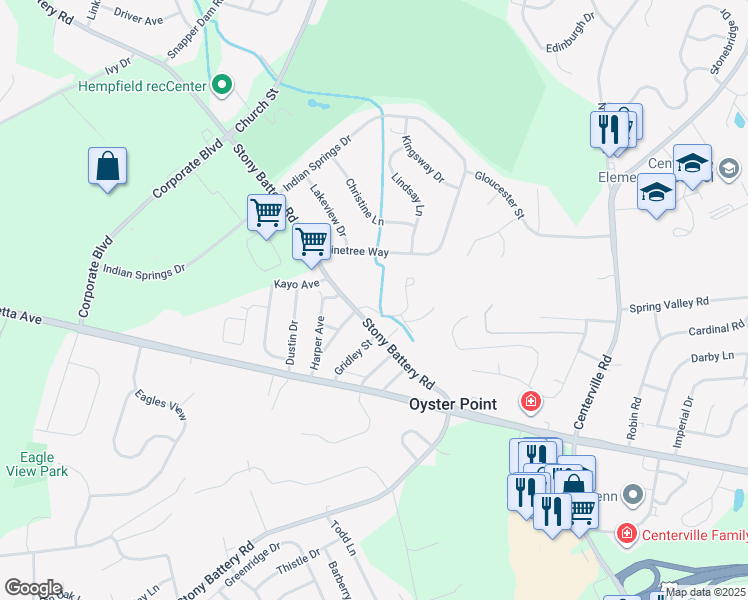 map of restaurants, bars, coffee shops, grocery stores, and more near 810 Huntington Place in Lancaster
