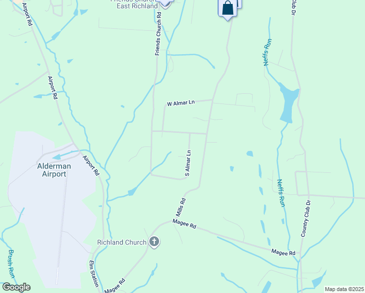 map of restaurants, bars, coffee shops, grocery stores, and more near 67602 South Almar Lane in Saint Clairsville