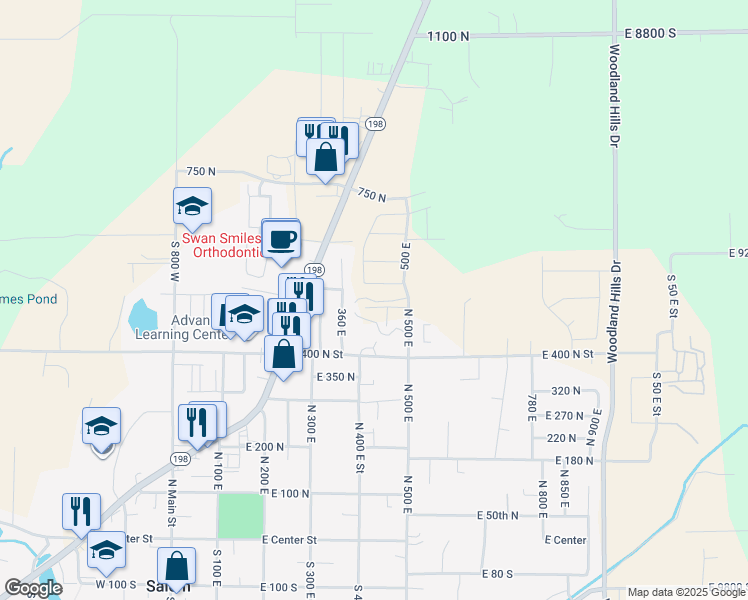 map of restaurants, bars, coffee shops, grocery stores, and more near in Salem