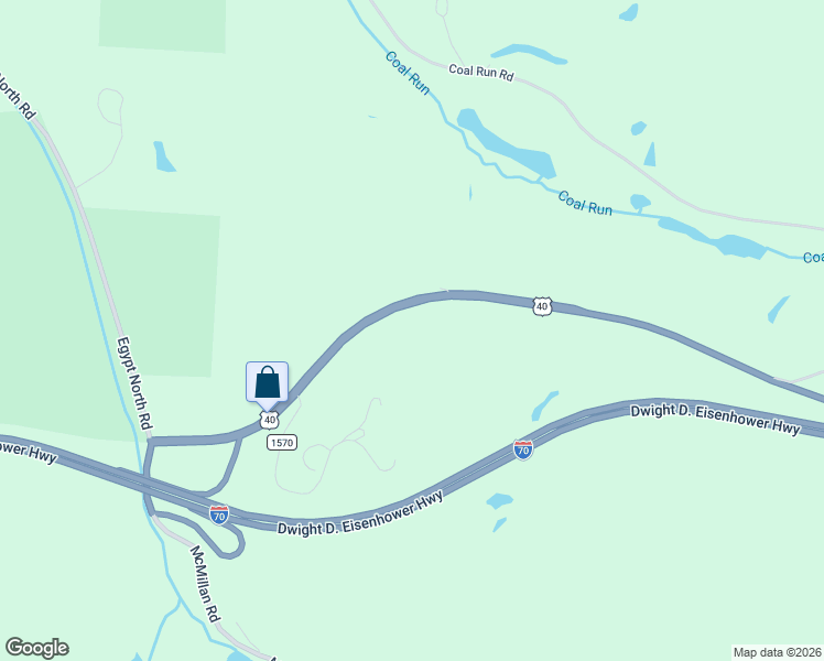 map of restaurants, bars, coffee shops, grocery stores, and more near 38510 National Road in Bethesda