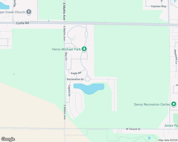 map of restaurants, bars, coffee shops, grocery stores, and more near 4008 Freedom Boulevard in Champaign