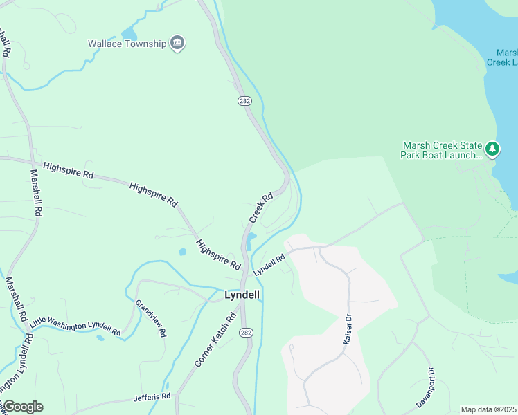 map of restaurants, bars, coffee shops, grocery stores, and more near 1100 Creek Road in Downingtown