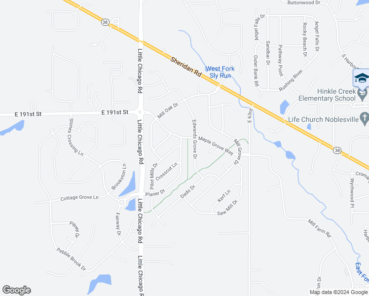 map of restaurants, bars, coffee shops, grocery stores, and more near 18914 Planer Drive in Noblesville