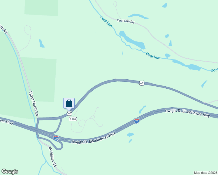 map of restaurants, bars, coffee shops, grocery stores, and more near 38510 National Road in Bethesda