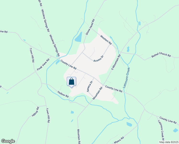 map of restaurants, bars, coffee shops, grocery stores, and more near 2125 County Line Road in York Springs