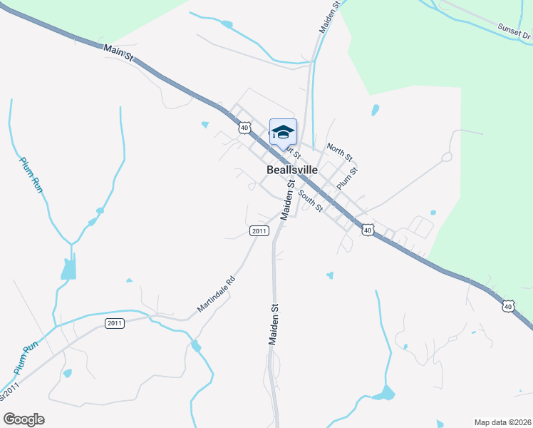 map of restaurants, bars, coffee shops, grocery stores, and more near 3327 State Route 2011 in Scenery Hill