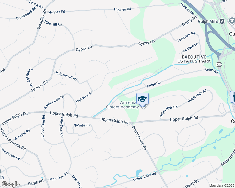map of restaurants, bars, coffee shops, grocery stores, and more near 475 Garrison Way in Conshohocken