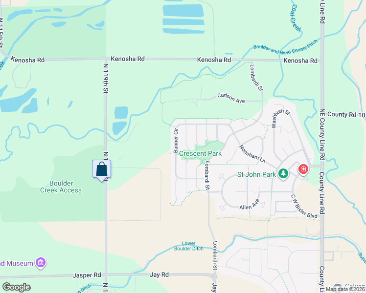 map of restaurants, bars, coffee shops, grocery stores, and more near 1344 Flannagan Court in Erie