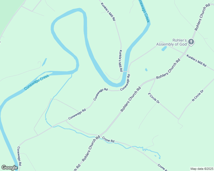 map of restaurants, bars, coffee shops, grocery stores, and more near 1000 Conewago Road in Dover