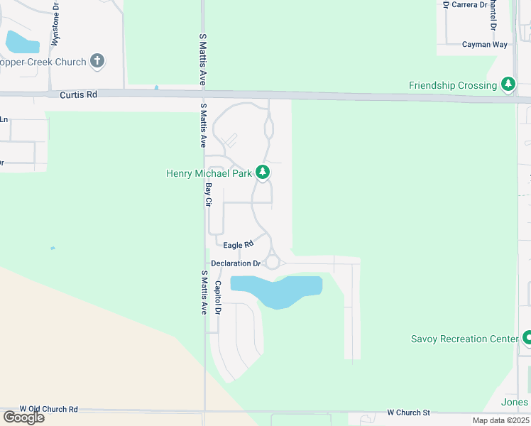 map of restaurants, bars, coffee shops, grocery stores, and more near 3905 Patriot Lane in Champaign