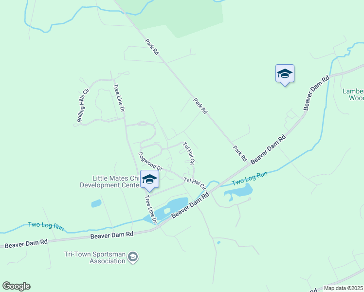 map of restaurants, bars, coffee shops, grocery stores, and more near 8001 Tel Hai Circle in Honey Brook