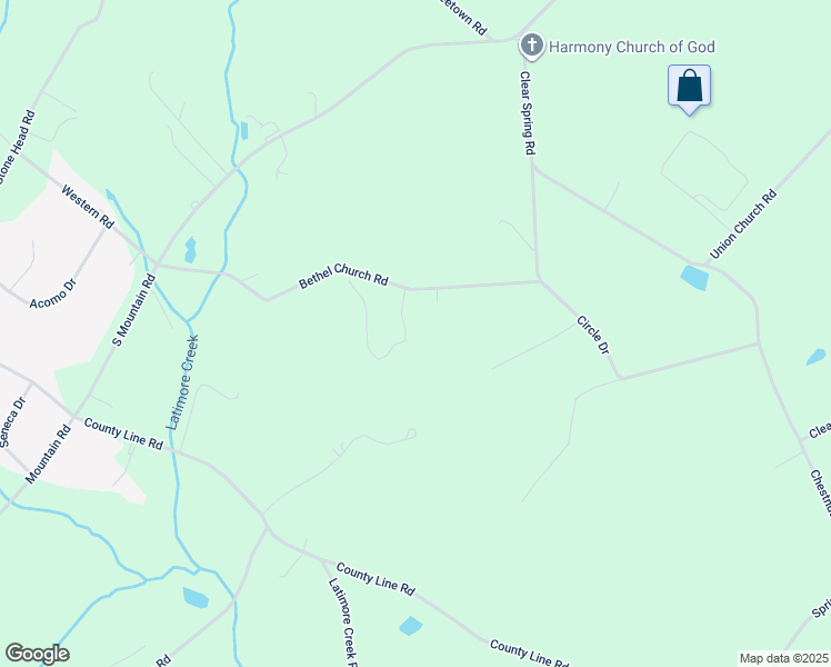 map of restaurants, bars, coffee shops, grocery stores, and more near 108 Bethel Church Road in Dillsburg