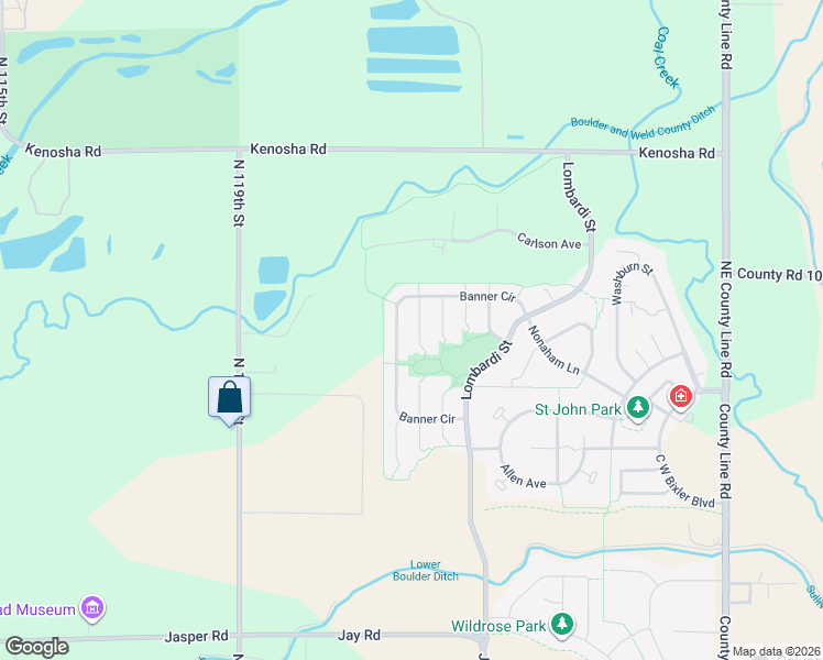 map of restaurants, bars, coffee shops, grocery stores, and more near 1344 Flannagan Court in Erie