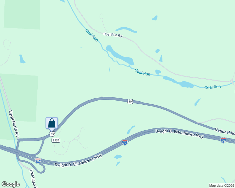 map of restaurants, bars, coffee shops, grocery stores, and more near 38675 National Road in Bethesda