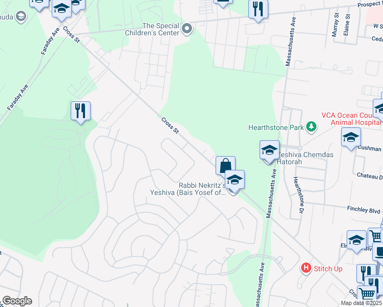 map of restaurants, bars, coffee shops, grocery stores, and more near 101 Eagle Ridge Circle in Lakewood