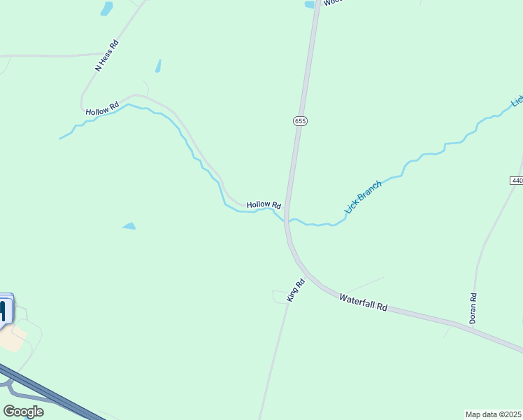 map of restaurants, bars, coffee shops, grocery stores, and more near 158 Hollow Road in Waterfall