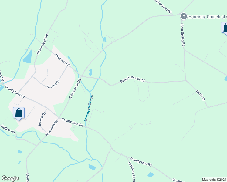 map of restaurants, bars, coffee shops, grocery stores, and more near 94 Bethel Church Road in Dillsburg
