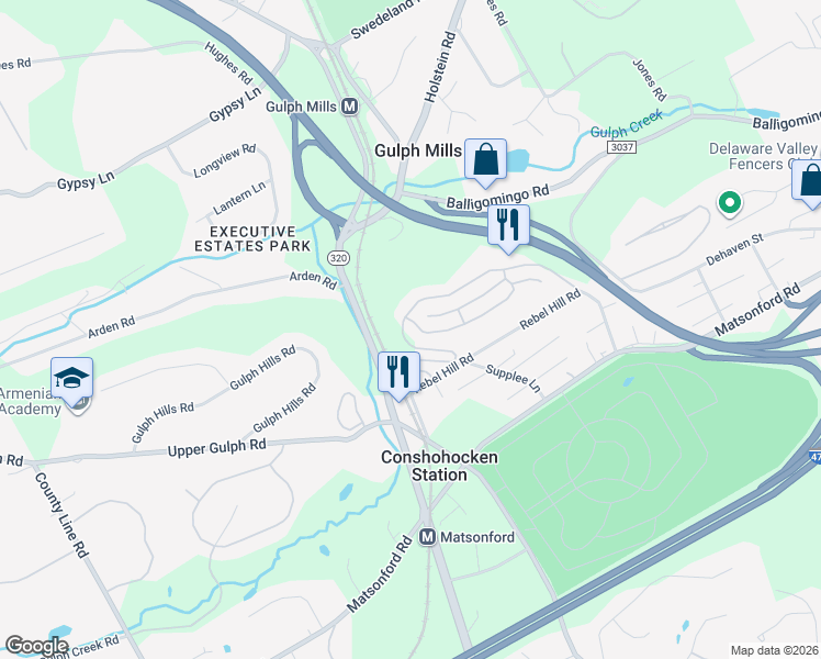 map of restaurants, bars, coffee shops, grocery stores, and more near 91 Timothy Circle in Wayne