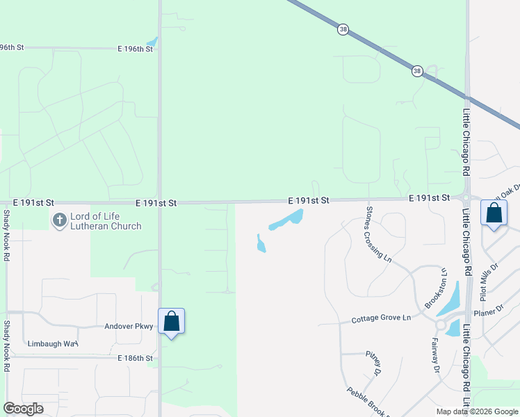map of restaurants, bars, coffee shops, grocery stores, and more near 5099 East 191st Street in Westfield