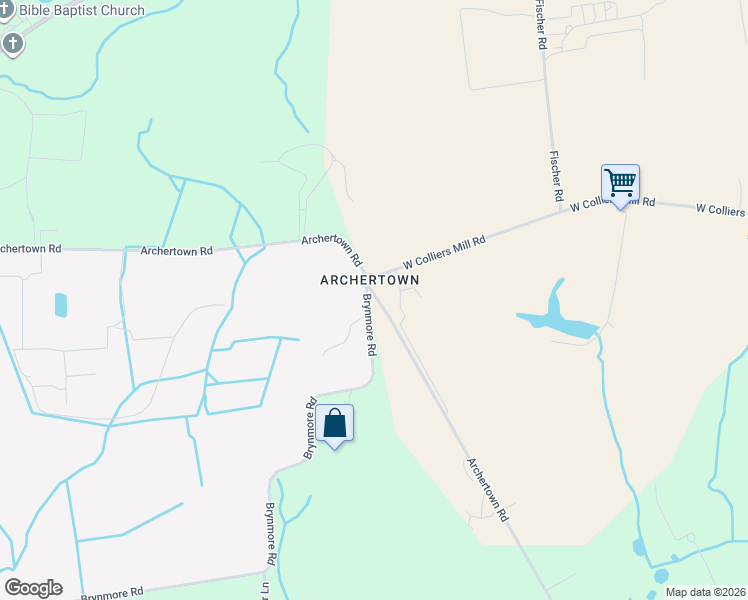 map of restaurants, bars, coffee shops, grocery stores, and more near 104 Archertown Road in Plumsted